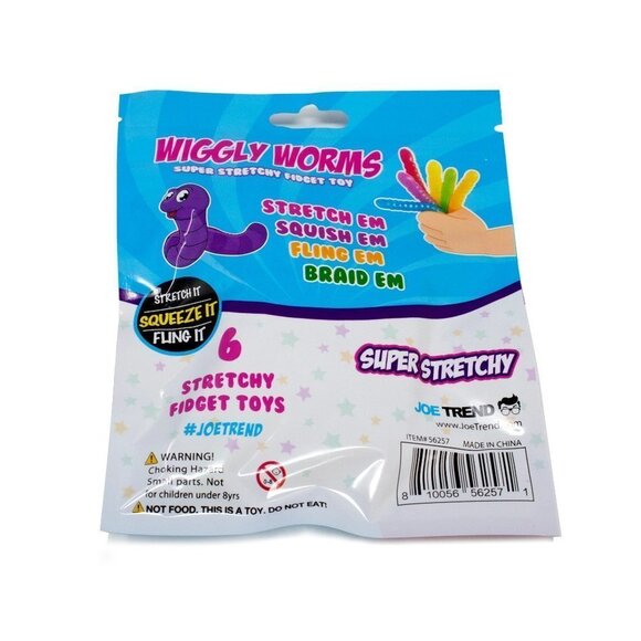 Wiggly Worms fidget toys Stocking Stuffers  Stress Relief - Picture 2 of 3